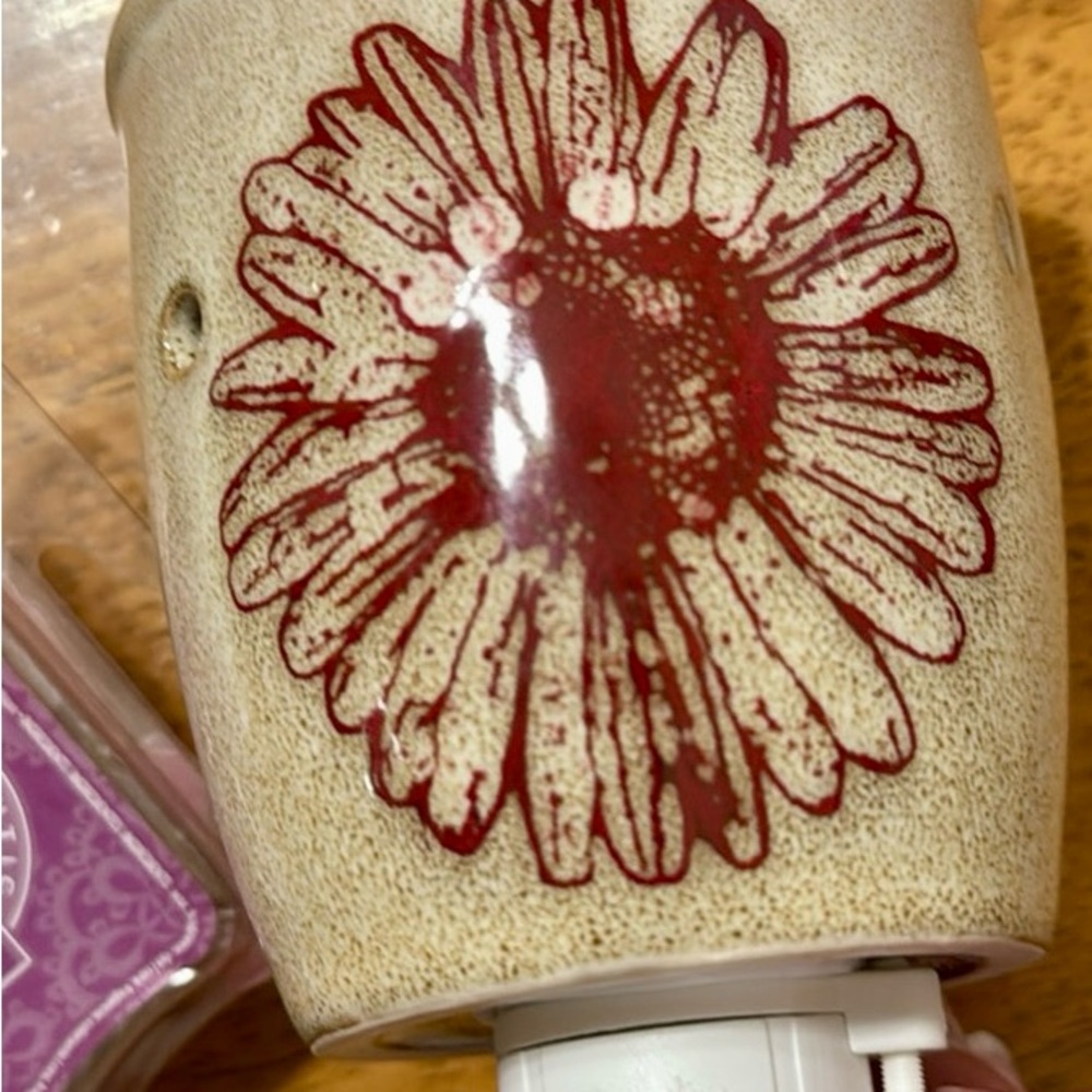 Scentsy Floral Wax Warmer w/ Wax Melts, non-Scentsy owl warmer & 2 Yankee Candle - Picture 4 of 16